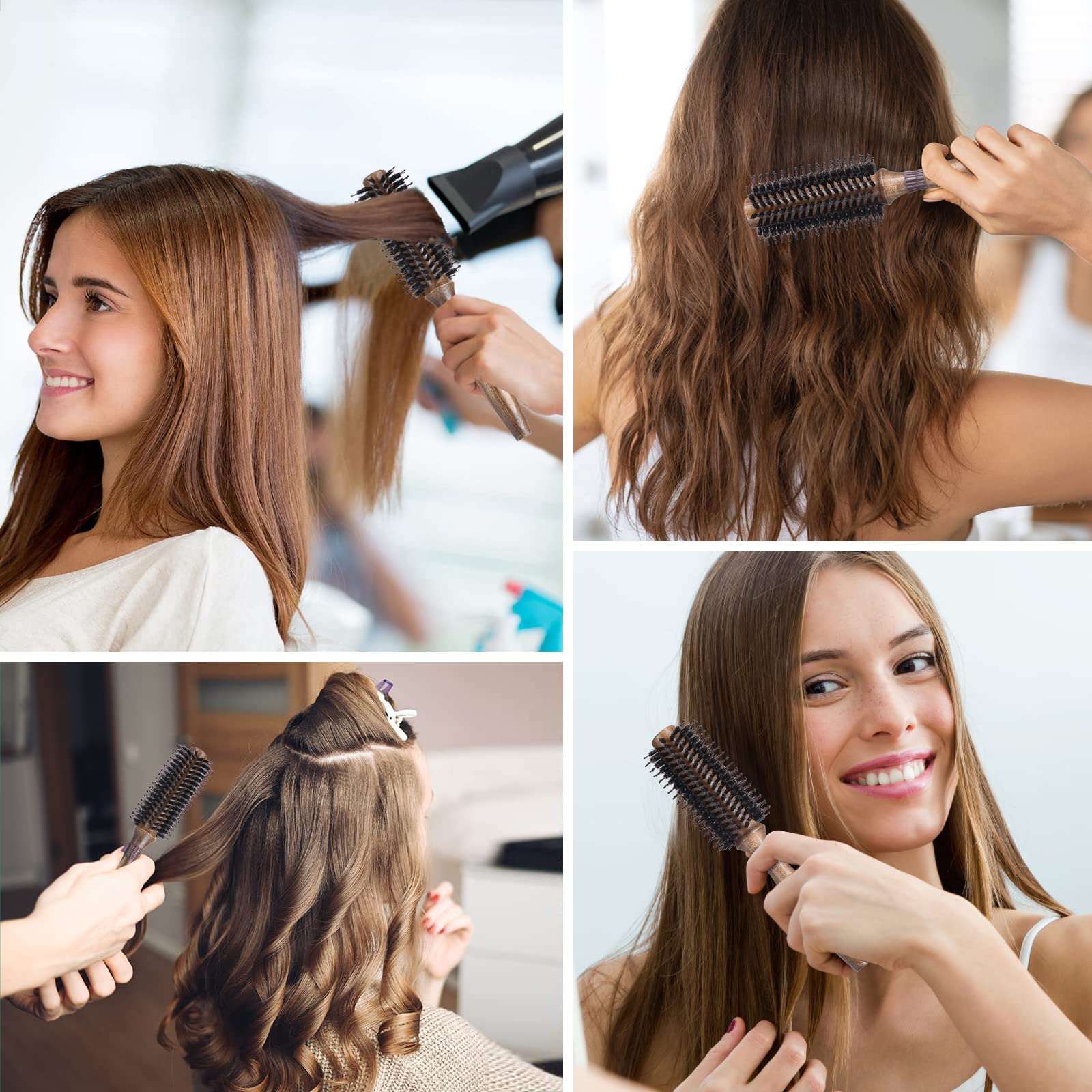 LORSEX round brush suitable for all hair types including curly and straight