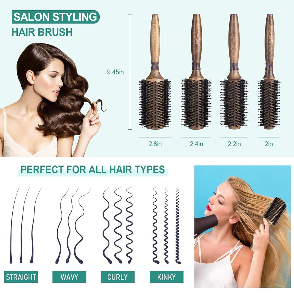 LORSEX Round Brush used to add volume during blow-drying.
