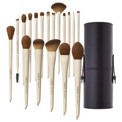 LORYP 18-piece brush set with travel case for on-the-go makeup