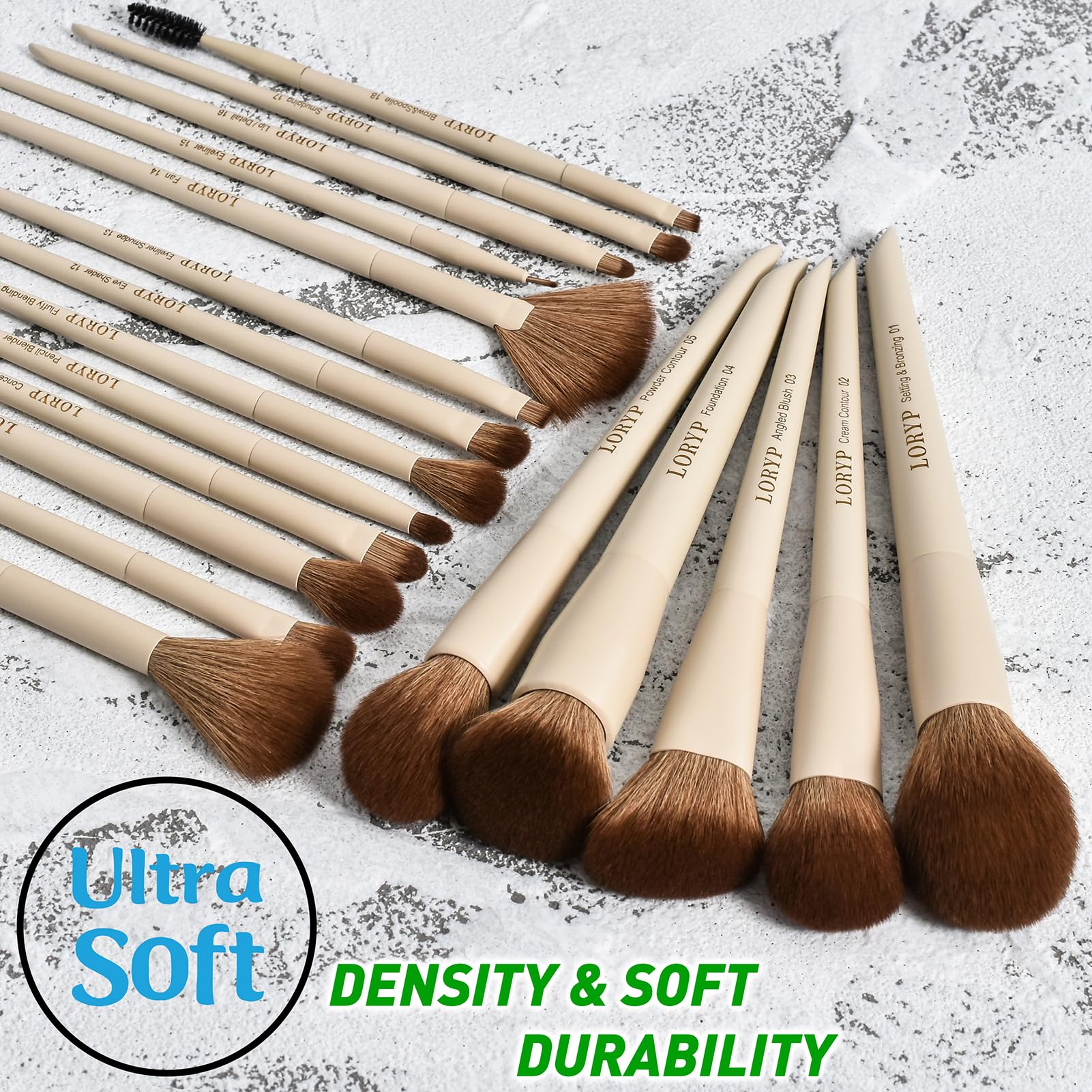 LORYP durable birch-handled brushes for long-lasting use