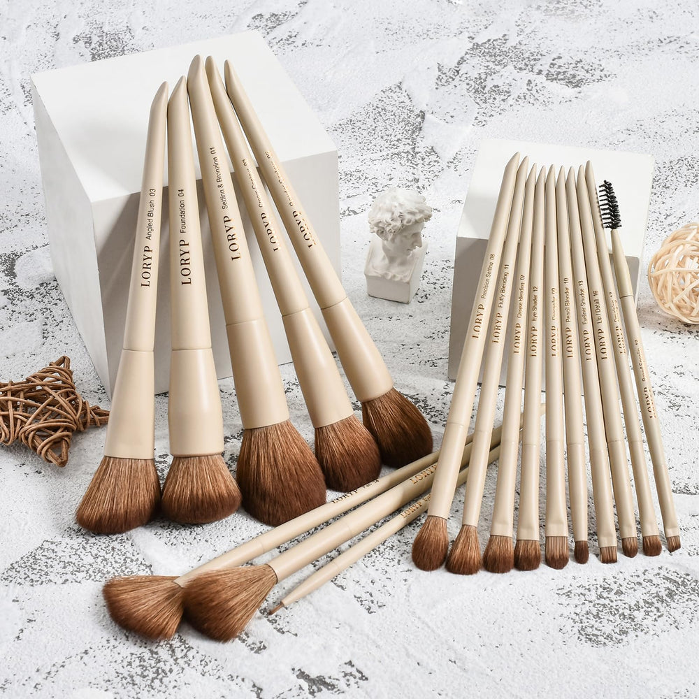 LORYP easy-clean quick-dry brushes reduce product absorption