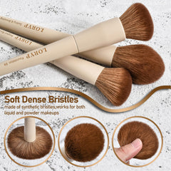 LORYP face brushes for foundation application and precise coverage