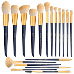 LORYP makeup brushes set 18-piece face and eye kit for flawless base and blend.