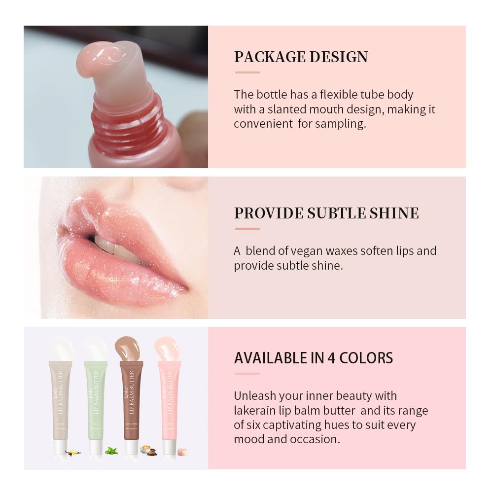 Loske Summer Butter Lip Balm Iced Coffee shade with cocoa notes for cozy lip color.