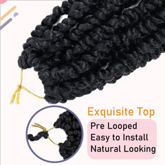 LOSMOEER 8-inch passion twist packaging highlights color options for customization