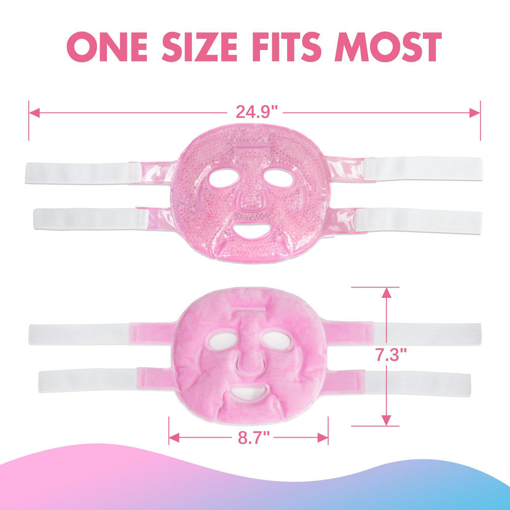 LotFancy Face Ice Pack contours to facial curves for targeted eye and cheek relief.