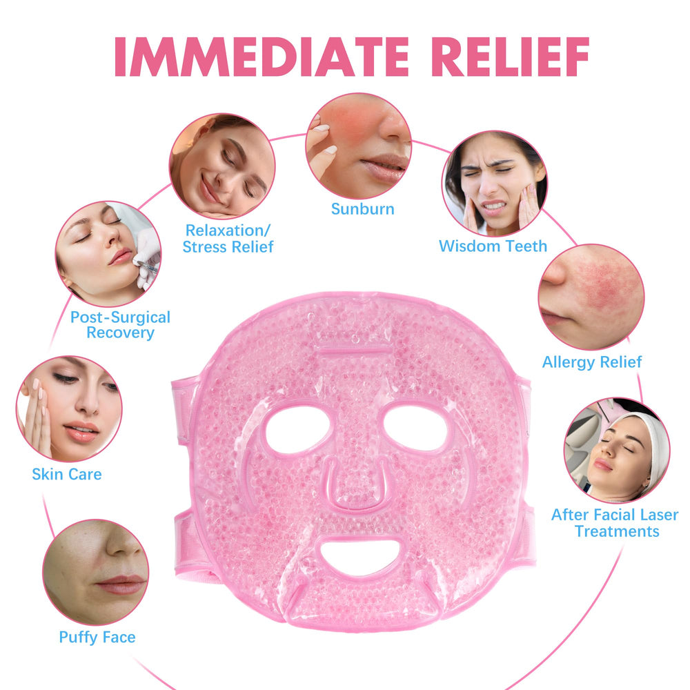 LotFancy Face Ice Pack cooling effect highlights puffiness and relief potential.