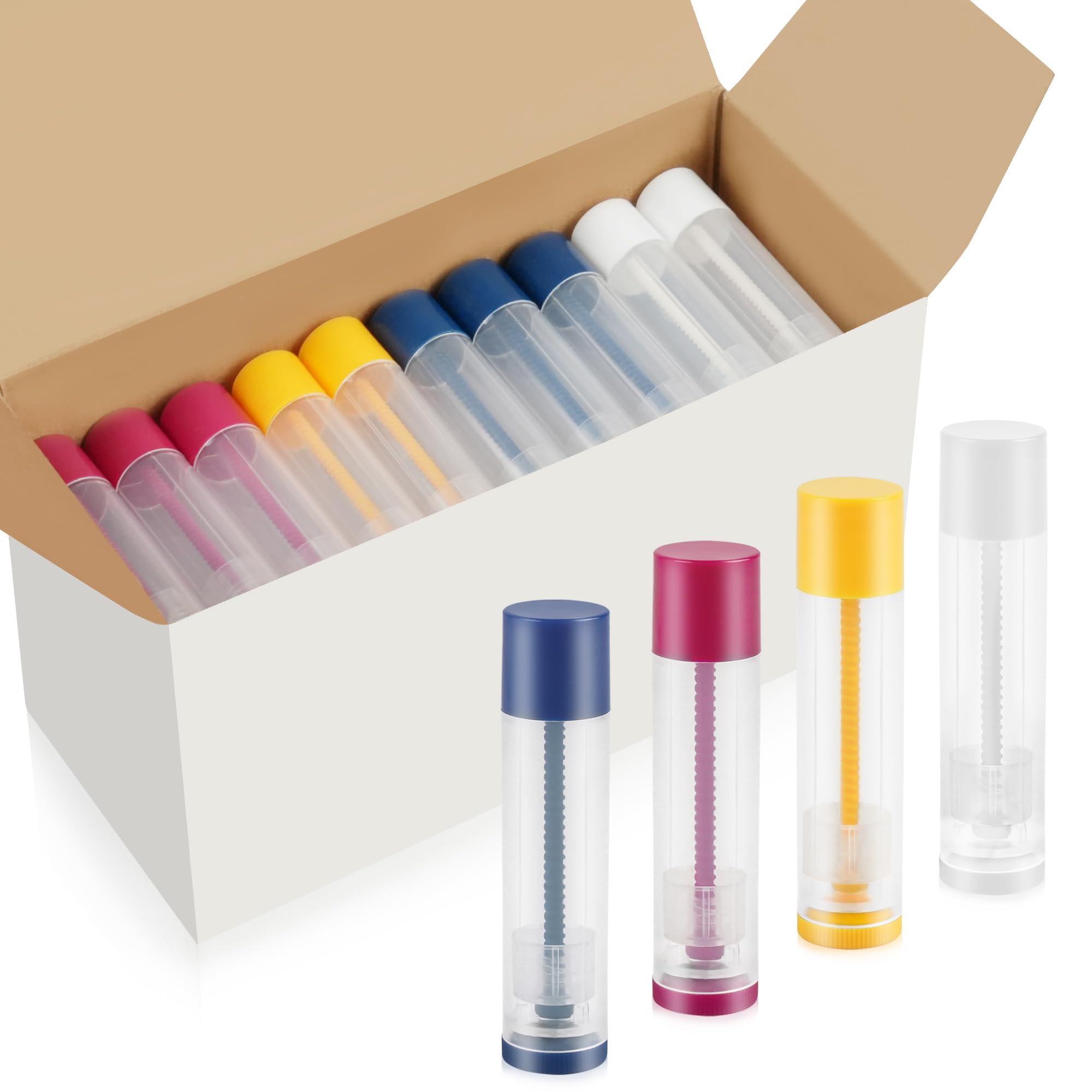 LotFancy lip balm tubes pocket-size design fits purses and travel rituals