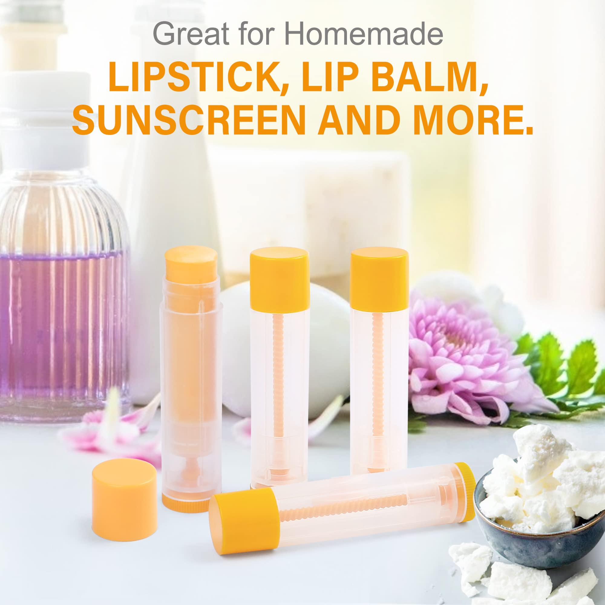 LotFancy lip balm tubes refillable design encourages DIY customization of balms.