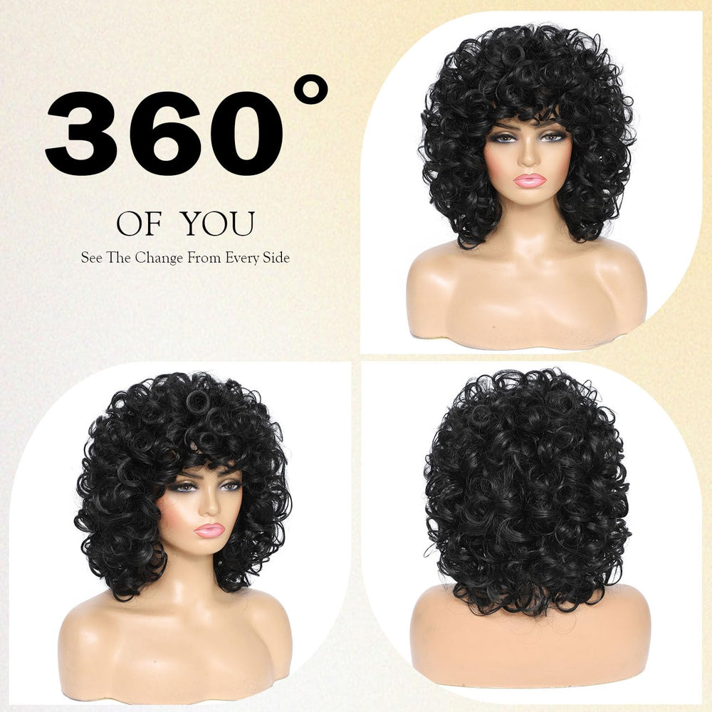 Lotfon adjustable-cap wig with two straps for secure fit.