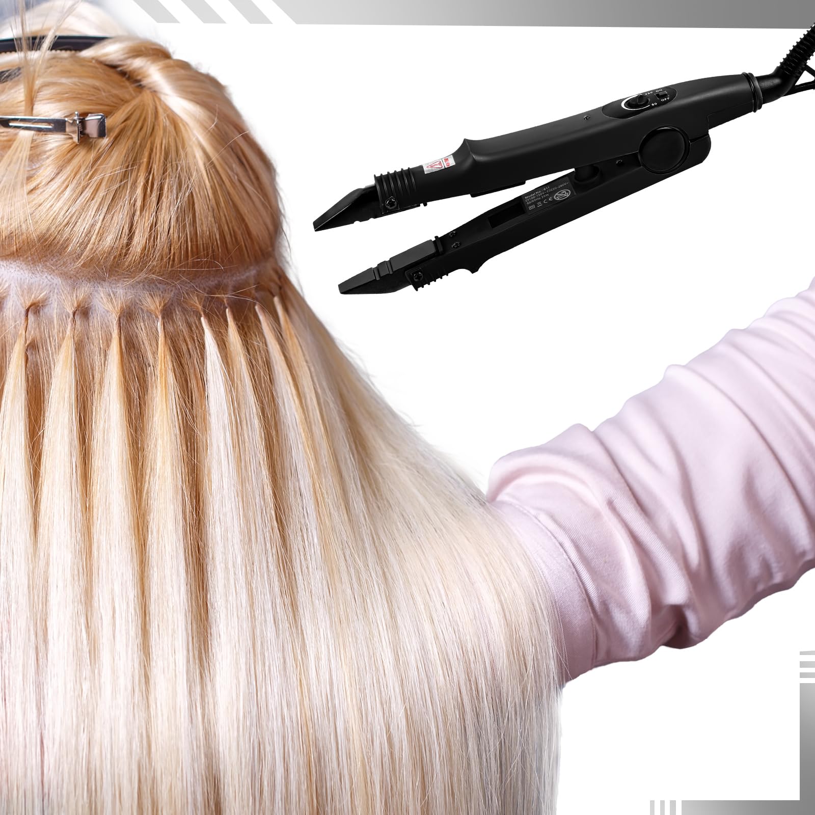 Lothee B head hair extension tool profile emphasizes ergonomic design for comfortable handling