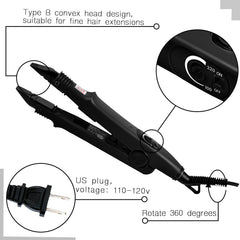 Lothee heat iron connector wand highlights even heat and smooth application