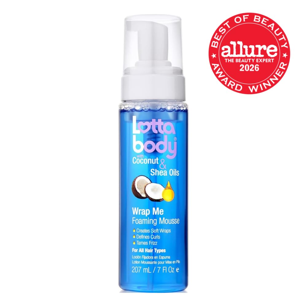Lottabody pump dispensing light foam texture for even curl coverage