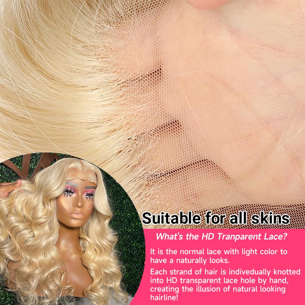 Lotulo dyed-ready blonde wig demonstrates color versatility and styling potential.