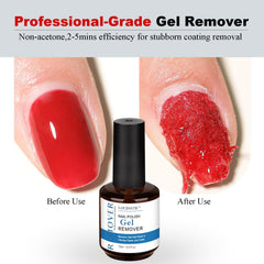 Louinstic 2-5 minute removal clock shows rapid gel polish removal.