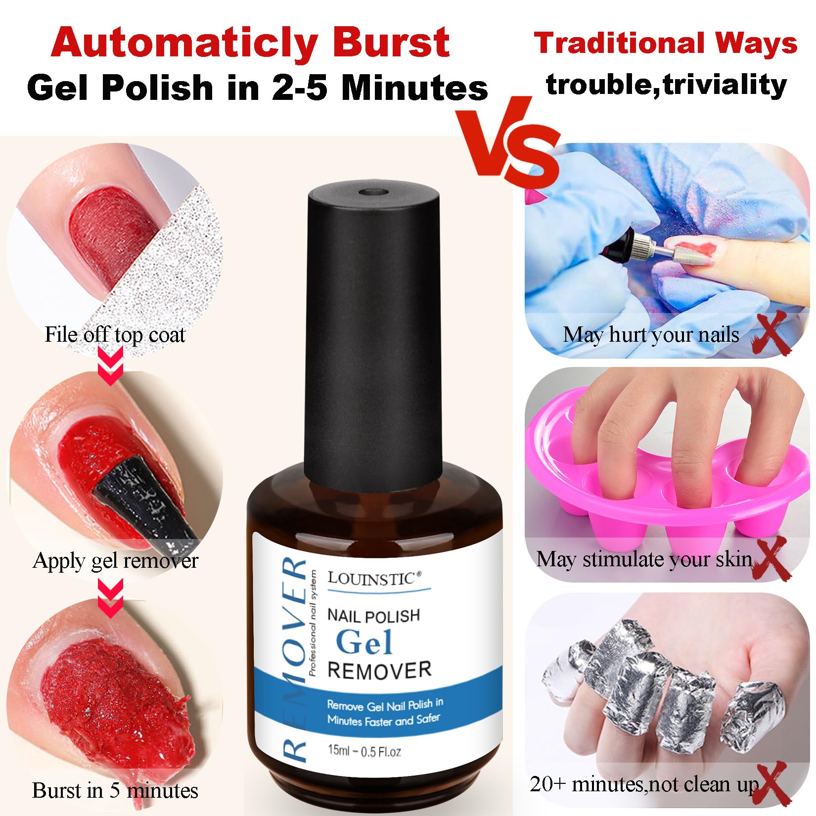 LOUINSTIC at-home manicure kit ready for salon-quality results.