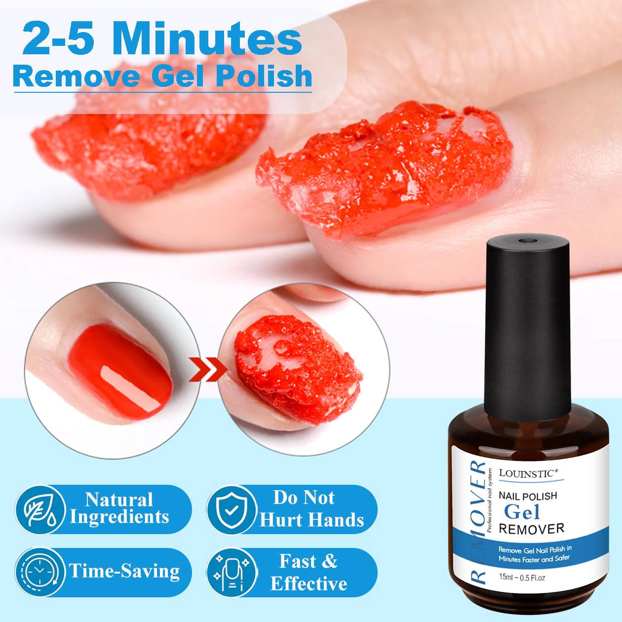 Louinstic cuticle oil nails bottle application for moisture and care