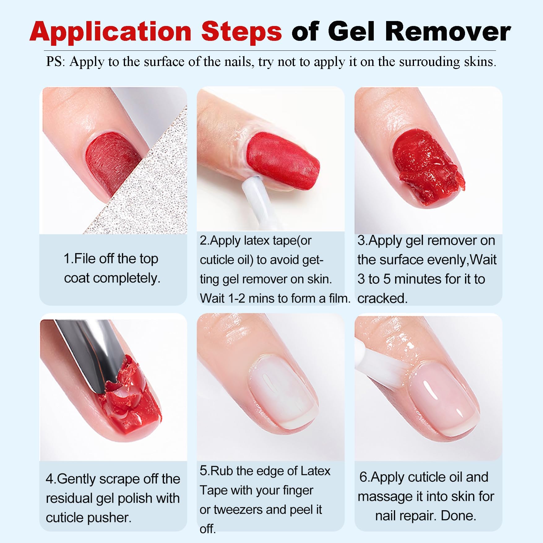 LOUINSTIC Gel Polish Remover bottle with compact packaging in home kit