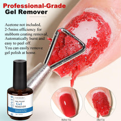LOUINSTIC liquid latex for nails creates a protective barrier during removal.