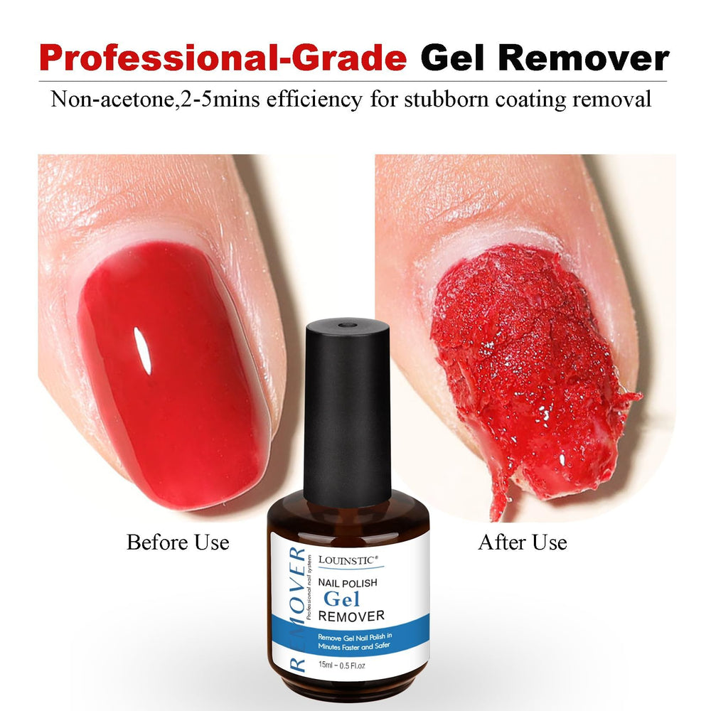 LOUINSTIC nail file grit detail for smoothing nails after removal.