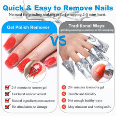 LOUINSTIC stainless-steel nail pushers help gentle scraping after softening gel.