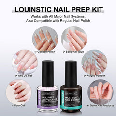 LOUINSTIC nail tools included kit showcases complete gel or acrylic prep.