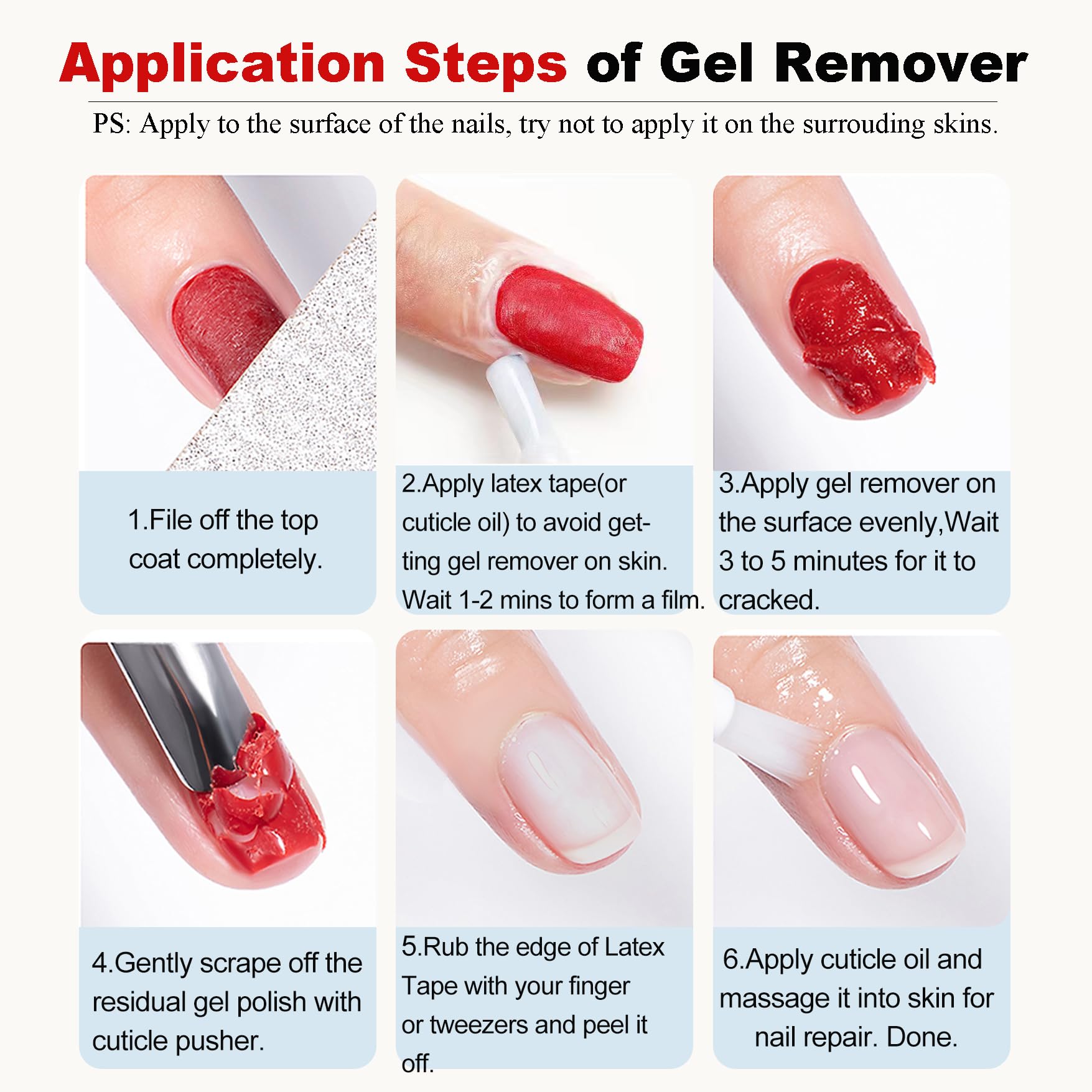 LOUINSTIC removal process in 3-5 minutes pictured for reference
