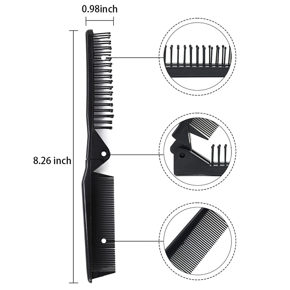 Louise Maelys folding brush opened to full size for quick styling
