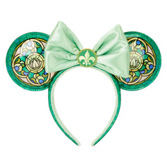 Loungefly Disney Princess Tiana ears with stained glass motif for cosplay fun