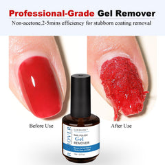 LOUINSTIC application process shows fast gel removal at home