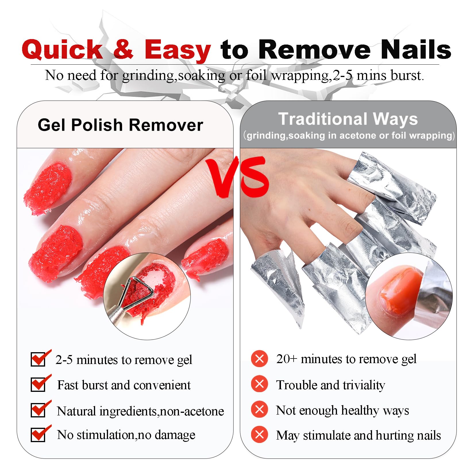 LOUINSTIC remover in action demonstrates 2-5 minute removal