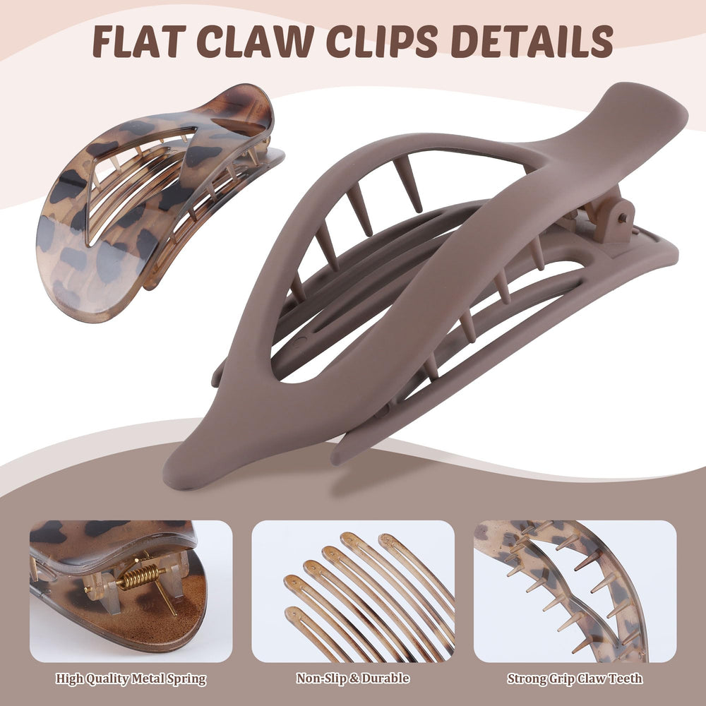 Lourny flat-back clip demonstrates comfortable all-day wear.