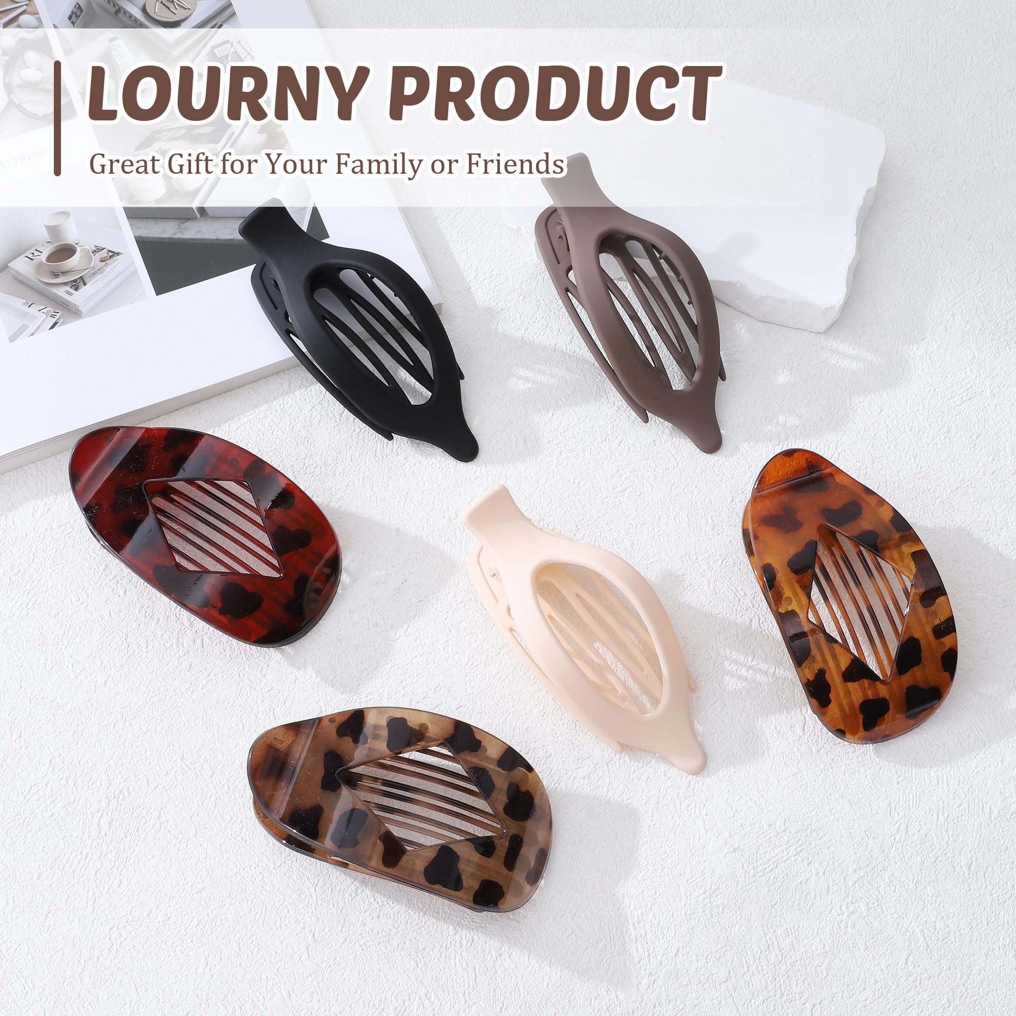Lourny clips suit long, fine, short, or thick hair types.