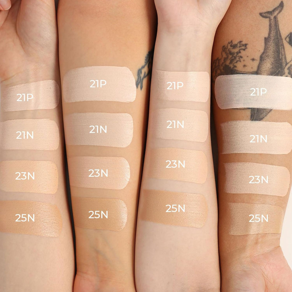 lovb-lovb glow finish detail highlights hydrated, dewy skin