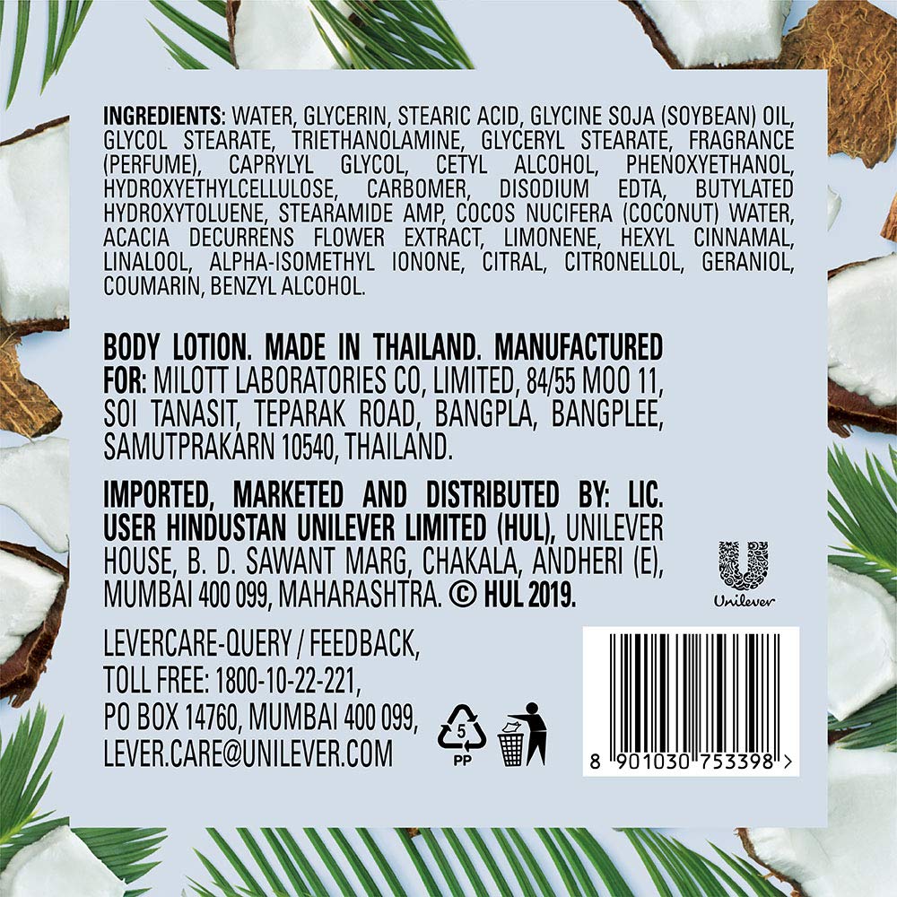 Love Beauty And Planet label conveys parabens, silicones, and dyes-free formula