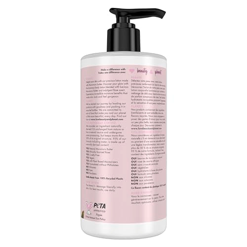Love Beauty and Planet Delicious Glow cream swirl showing rich texture for soft skin.