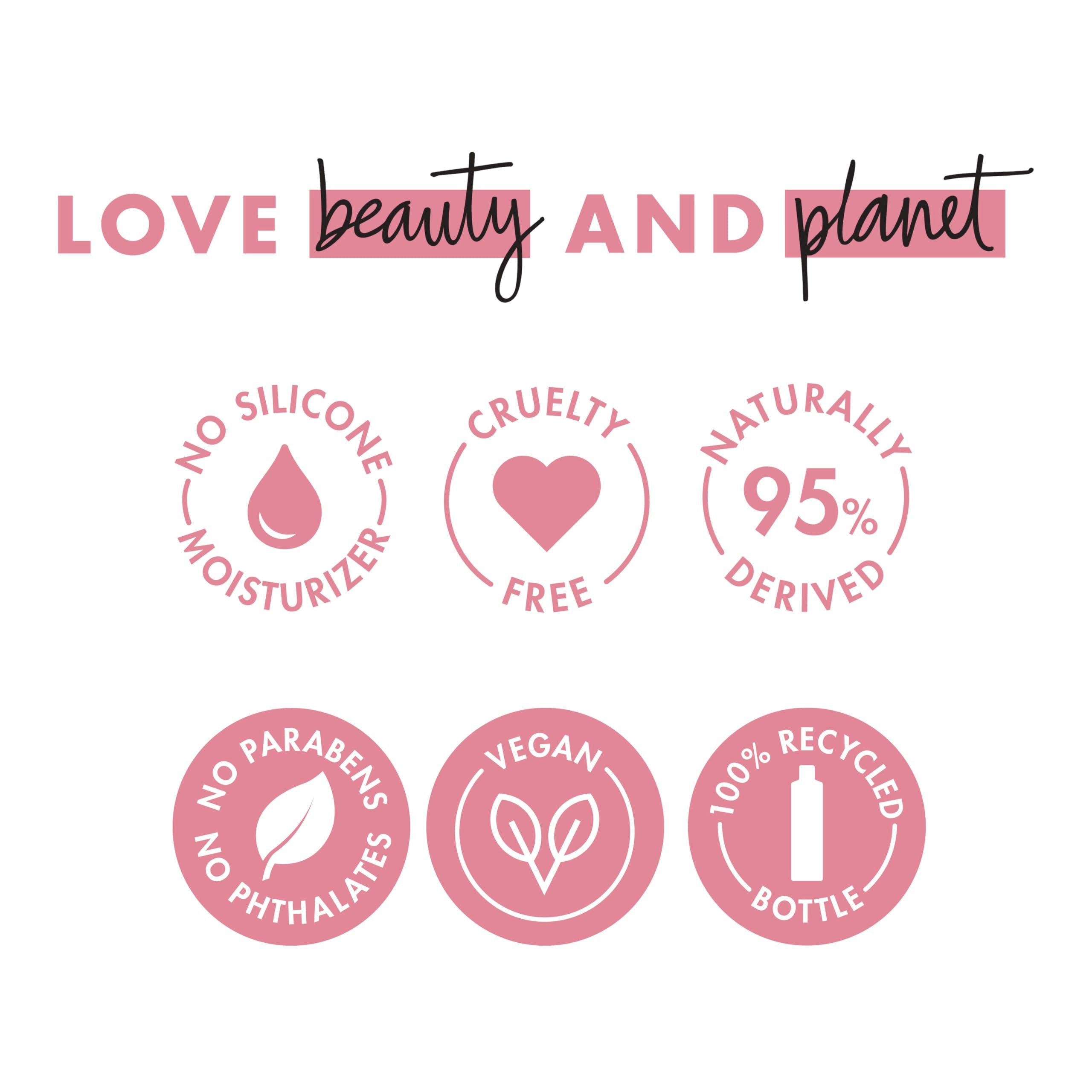 Love Beauty and Planet Delicious Glow murumuru butter closeup signals nourishing hydration.