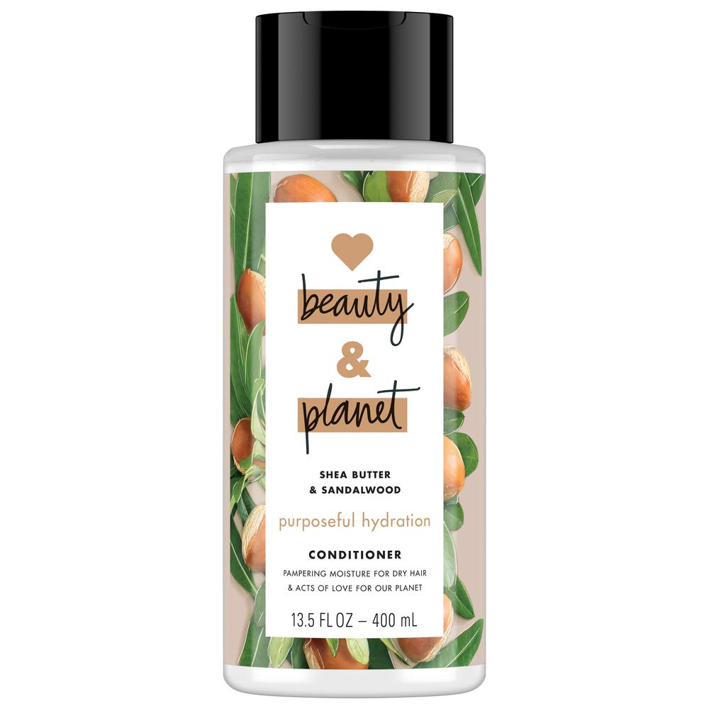 Love Beauty And Planet Purposeful Hydration bottle shows nourishing hydration for dry hair