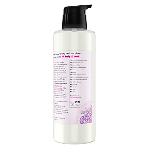 Love Beauty and Planet shampoo pump on bottle for effortless, mess-free application.