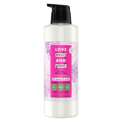 Love Beauty and Planet shampoo rice oil angelica bottle highlights moisturizing cleanse for curls.