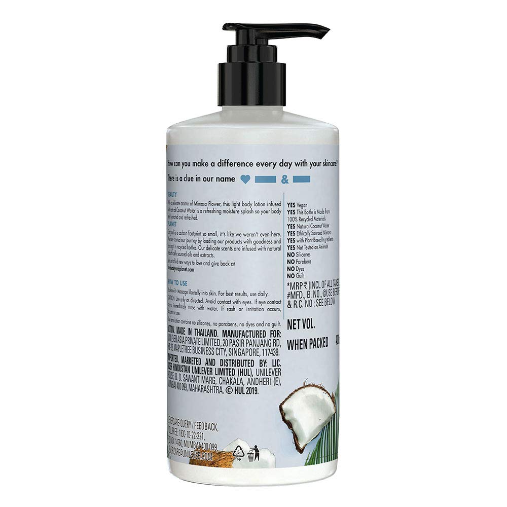 Love Beauty And Planet tropical scent ambiance evokes light coconut and mimosa aroma