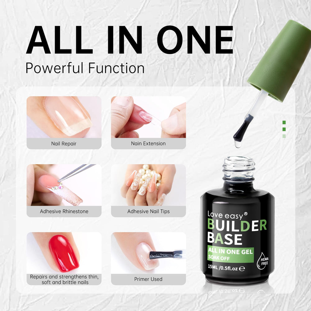 Love easy nails with builder gel for natural-looking long extensions