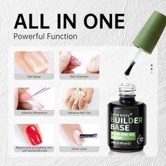 Love easy nails with builder gel for natural-looking long extensions
