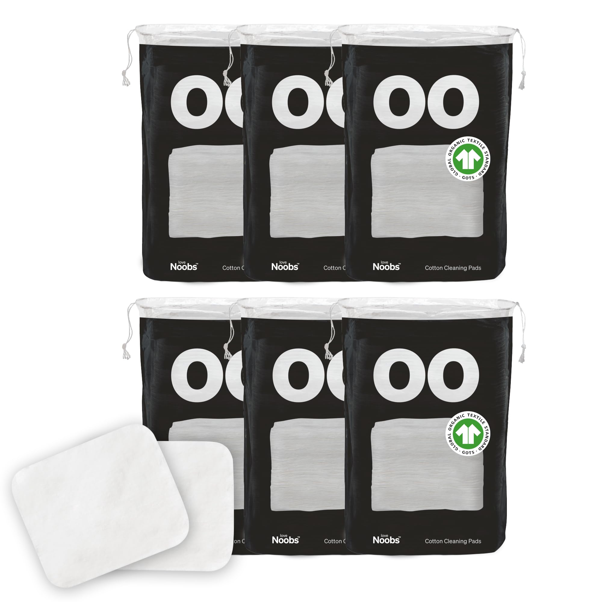 Love Noobs baby cotton pad for diaper change, gentle and lint-free.