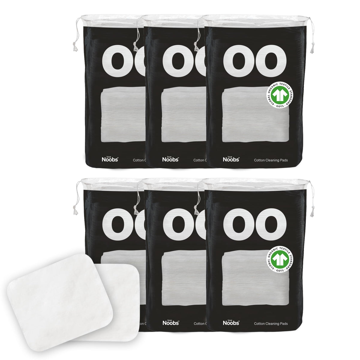 Love Noobs baby cotton pad for diaper change, gentle and lint-free.