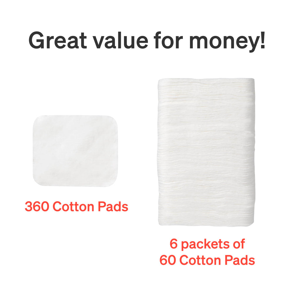 Love Noobs baby cotton pads ideal for face cleaning with warm water.