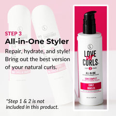 Love Ur Curls cream texture closeup shows smooth glide and non-sticky feel.