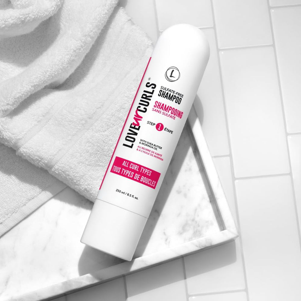 Love Ur Curls conditioner tube detangles and leaves curls soft and manageable