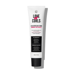 Love Ur Curls Exfoliating Scalp Scrub built in applicator for mess free pre shampoo cleansing.