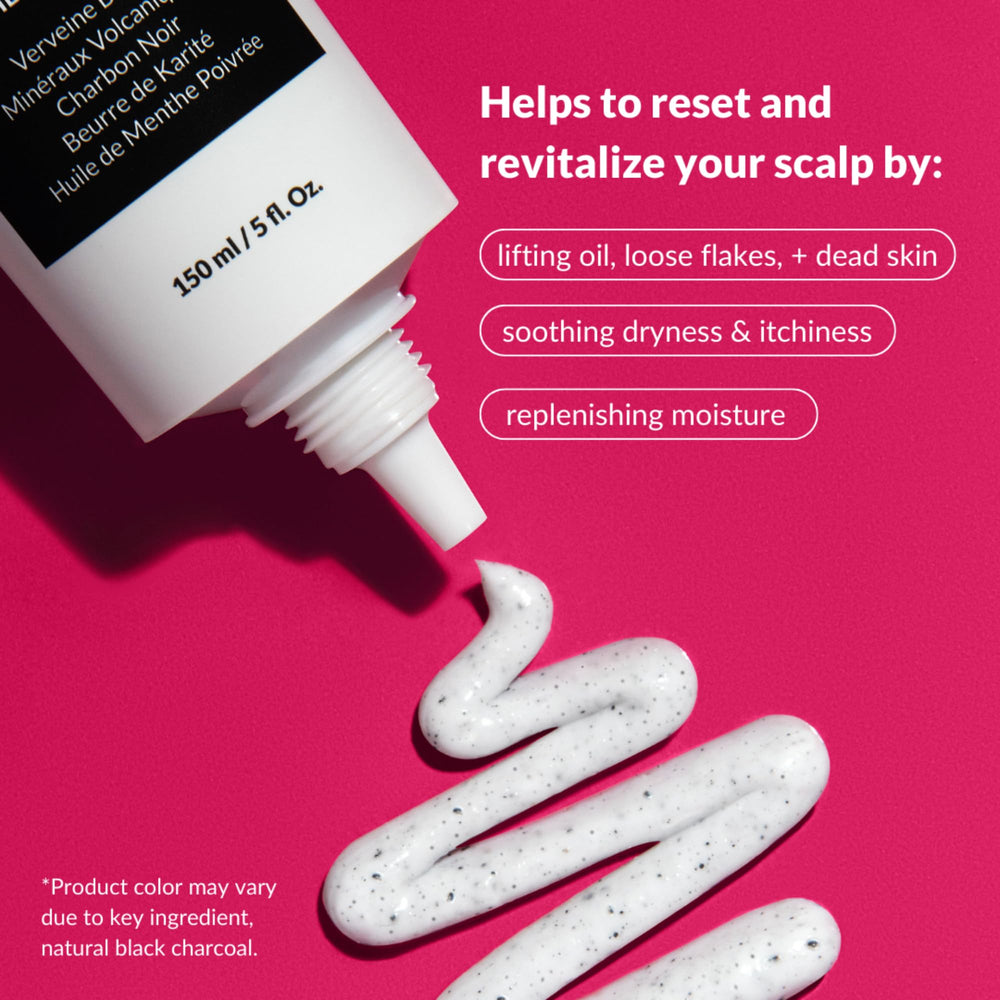 Love Ur Curls Exfoliating Scalp Scrub used before shampoo for better product absorption.